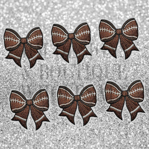 Football Bow Patches