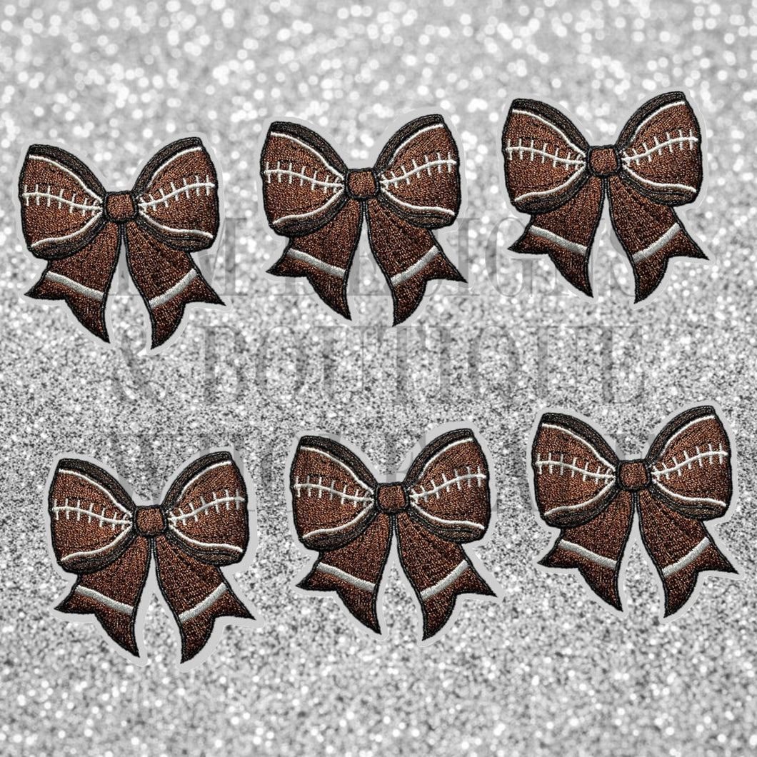 Football Bow Patches