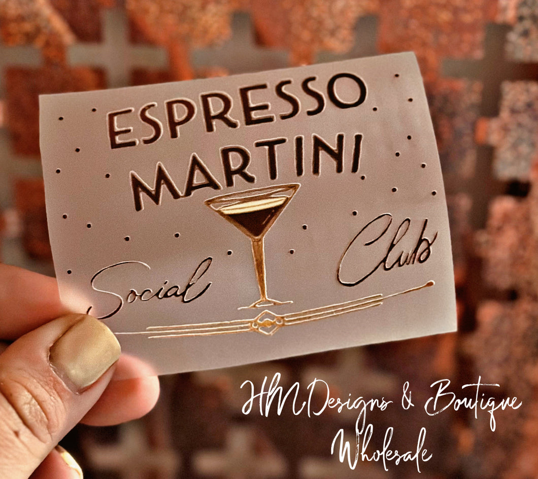 Espresso Martini DTF Transfer