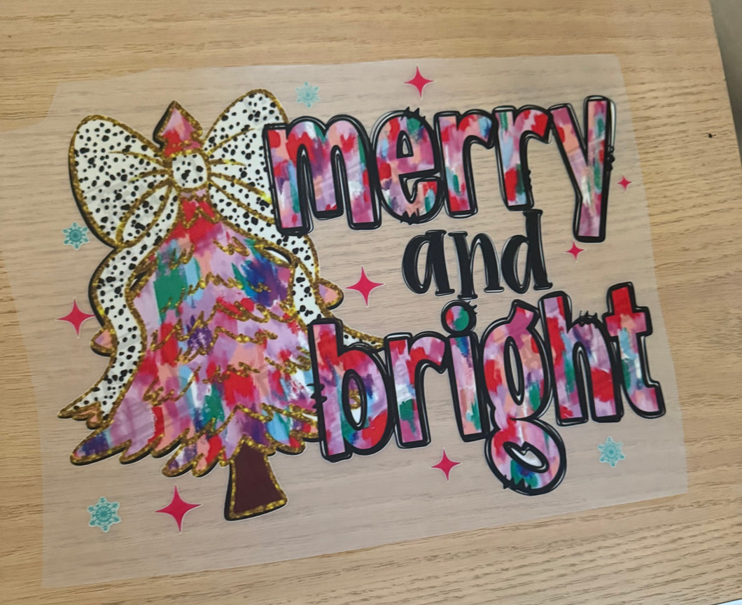 Merry & Bright DTF Transfer