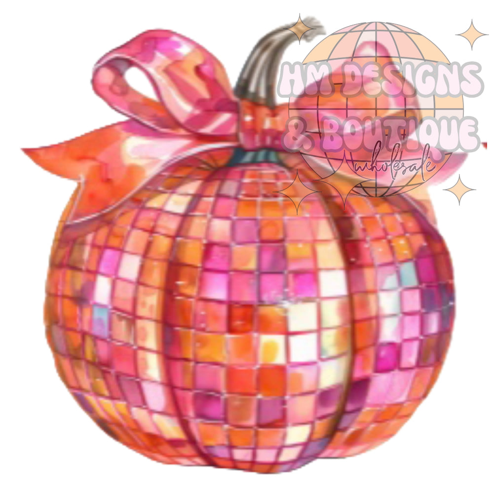 Disco Pumpkin DTF Transfer