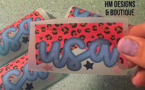USA Leopard DTF Transfer