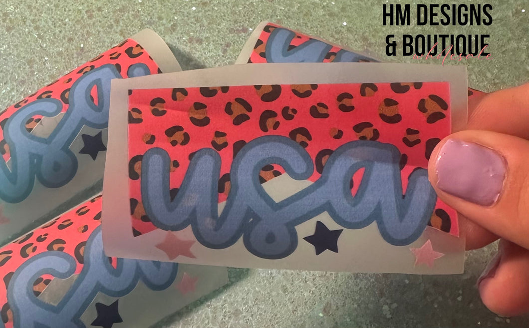 USA Leopard DTF Transfer