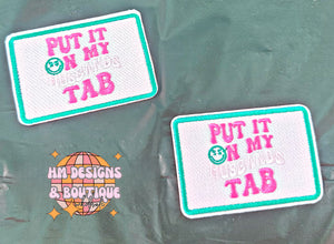 Husband’s Tab Patch