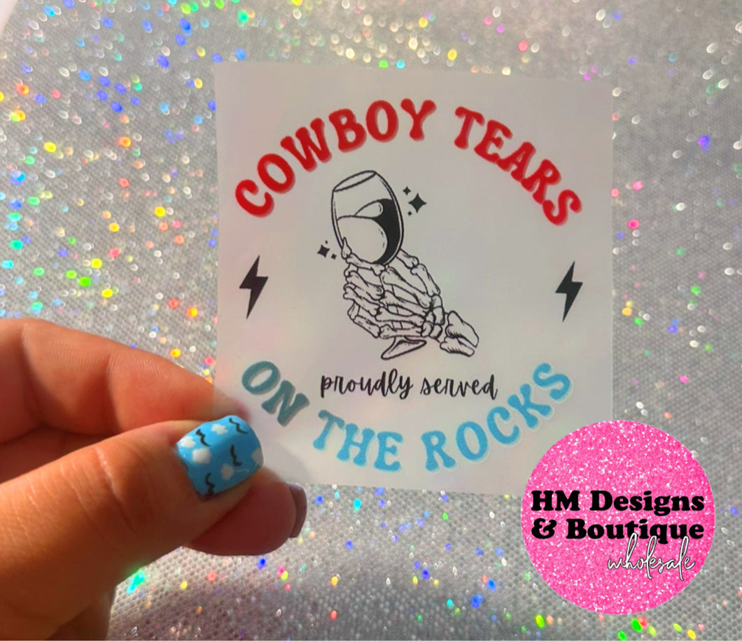 Cowboy Tears DTF Transfer
