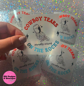 Cowboy Tears DTF Transfer