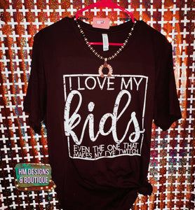 I Love My Kids Tee