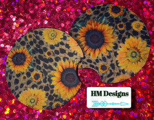 Sunflower Dreams Car Coasters Set