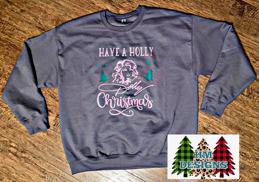 Holly Dolly Christmas Pullover