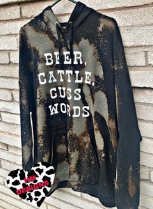 Beer, Cattle, Cuss Words Hoodie