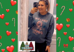 Holly Dolly Christmas Pullover