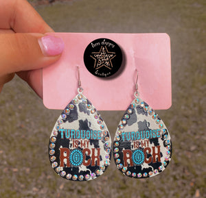 Turquoise is My Rock Earrings